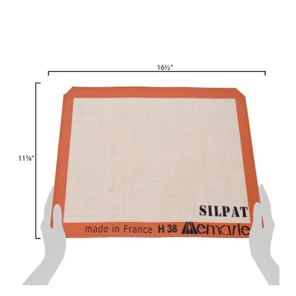 Silpat Rectangle Half Size Non-Stick Baking Mat - Orange